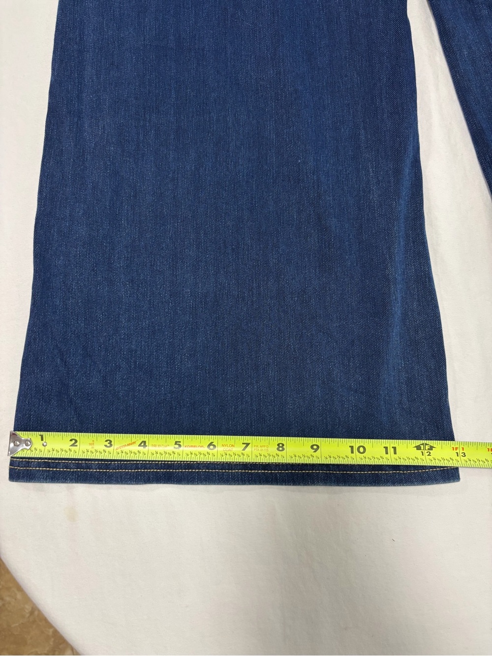 HALARA Navy Jeans with Gold Stitching - Picture 13 of 14